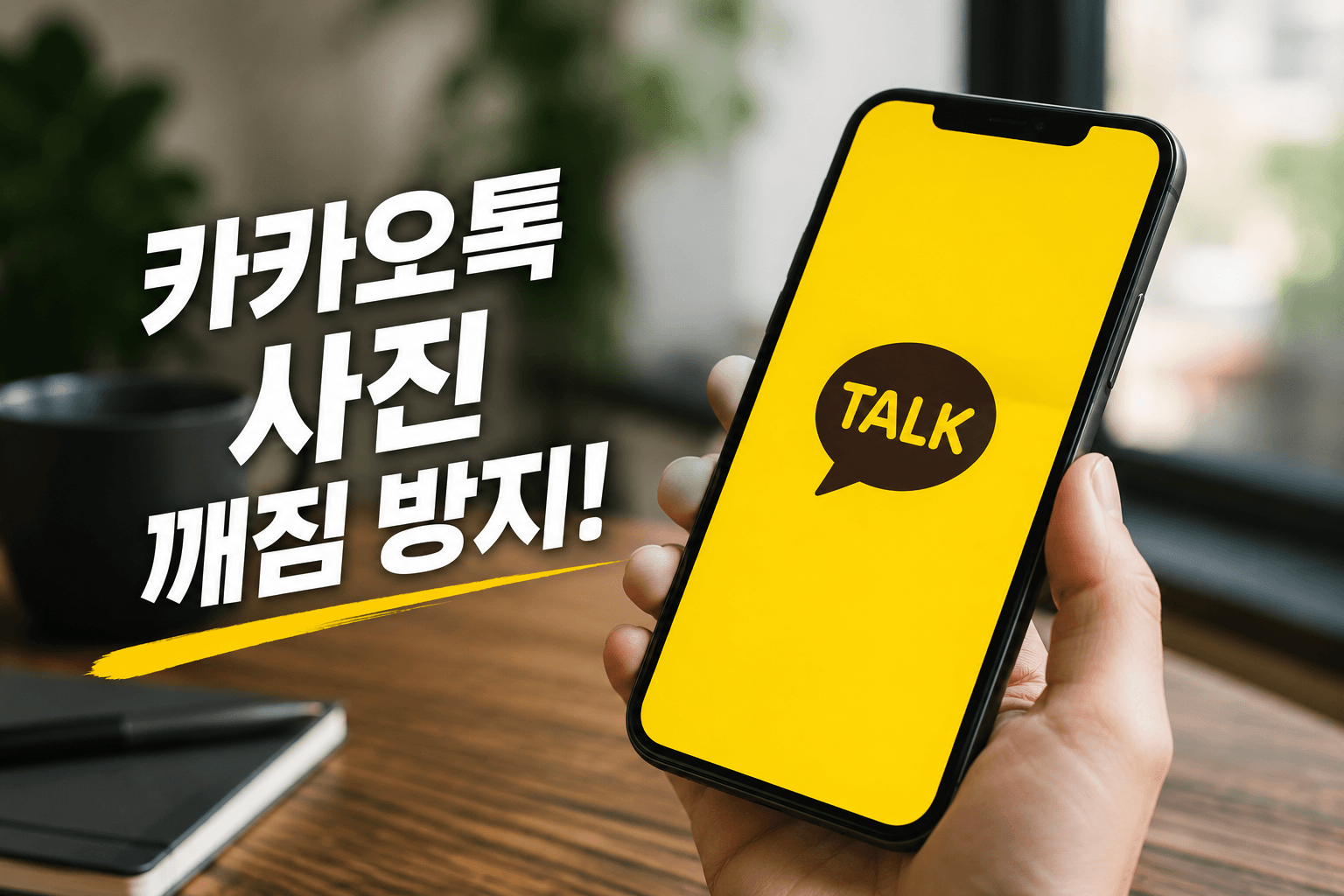 카카오톡 사진 깨짐 방지 및 원본 고화질 전송 설정 방법 안내